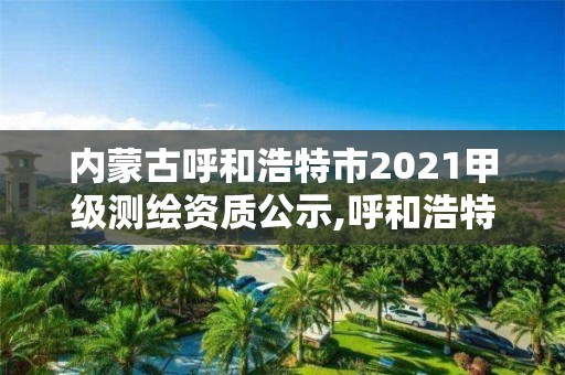 内蒙古呼和浩特市2021甲级测绘资质公示,呼和浩特测绘公司排名