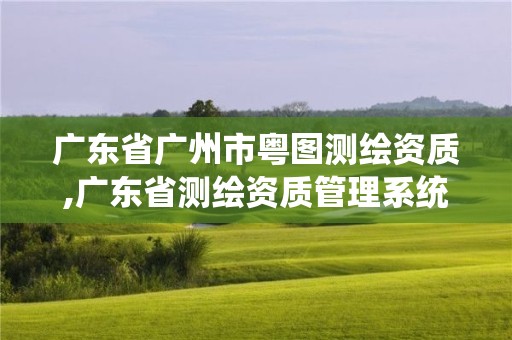 广东省广州市粤图测绘资质,广东省测绘资质管理系统