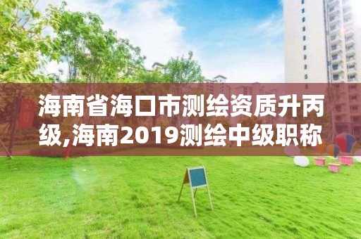 海南省海口市测绘资质升丙级,海南2019测绘中级职称评定条件