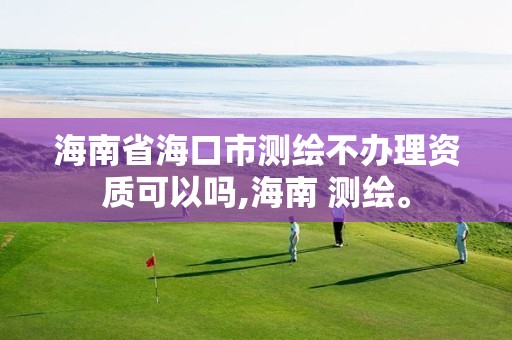 海南省海口市测绘不办理资质可以吗,海南 测绘。