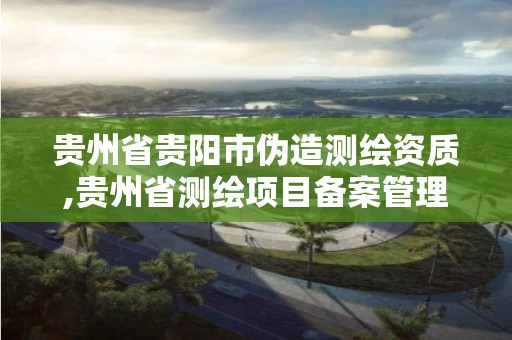 贵州省贵阳市伪造测绘资质,贵州省测绘项目备案管理规定