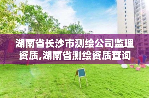 湖南省长沙市测绘公司监理资质,湖南省测绘资质查询