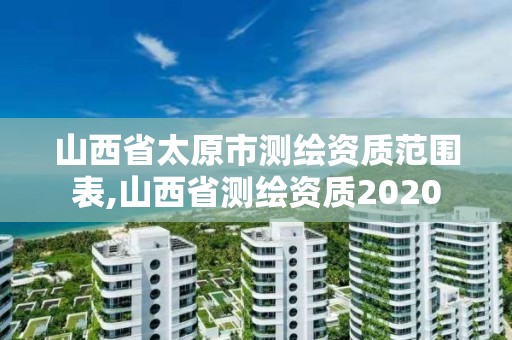 山西省太原市测绘资质范围表,山西省测绘资质2020