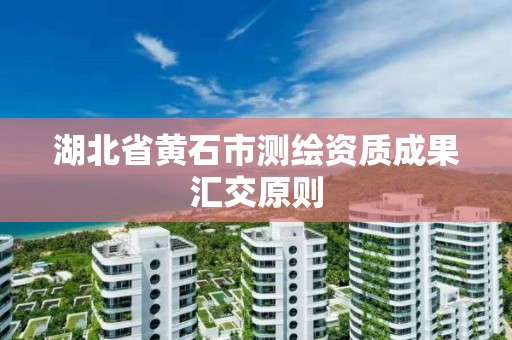 湖北省黄石市测绘资质成果汇交原则