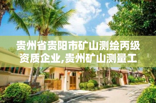 贵州省贵阳市矿山测绘丙级资质企业,贵州矿山测量工程师招聘