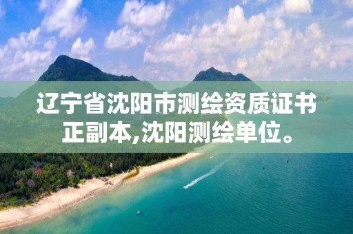 辽宁省沈阳市测绘资质证书正副本,沈阳测绘单位。