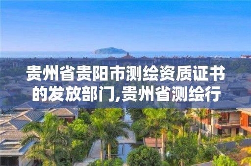 贵州省贵阳市测绘资质证书的发放部门,贵州省测绘行业协会。