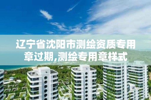 辽宁省沈阳市测绘资质专用章过期,测绘专用章样式