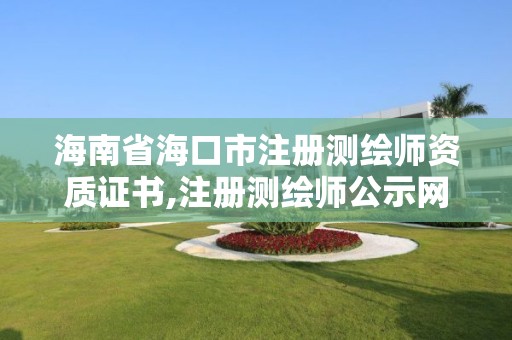 海南省海口市注册测绘师资质证书,注册测绘师公示网站。