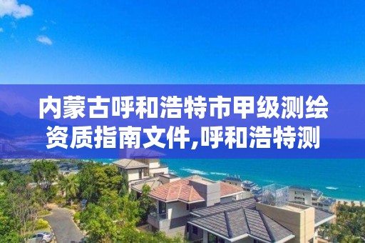 内蒙古呼和浩特市甲级测绘资质指南文件,呼和浩特测绘院