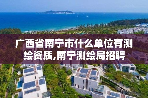 广西省南宁市什么单位有测绘资质,南宁测绘局招聘