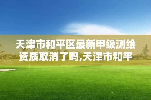 天津市和平区最新甲级测绘资质取消了吗,天津市和平区最新甲级测绘资质取消了吗今天。