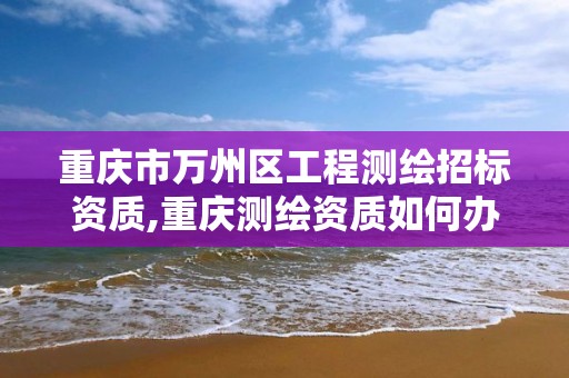 重庆市万州区工程测绘招标资质,重庆测绘资质如何办理