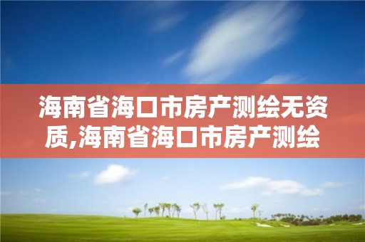 海南省海口市房产测绘无资质,海南省海口市房产测绘无资质公司名单