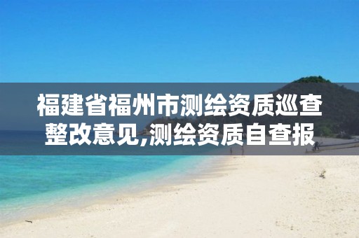 福建省福州市测绘资质巡查整改意见,测绘资质自查报告