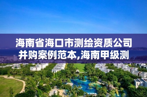 海南省海口市测绘资质公司并购案例范本,海南甲级测绘资质单位。