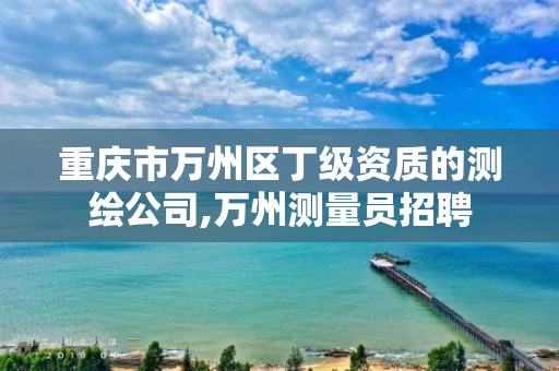 重庆市万州区丁级资质的测绘公司,万州测量员招聘