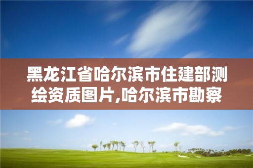 黑龙江省哈尔滨市住建部测绘资质图片,哈尔滨市勘察测绘研究院