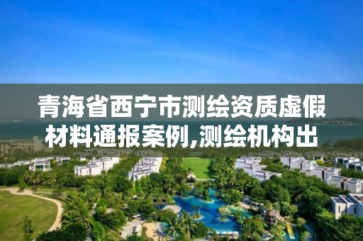 青海省西宁市测绘资质虚假材料通报案例,测绘机构出具虚假数据。