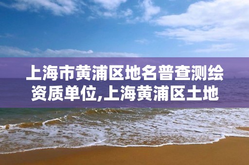 上海市黄浦区地名普查测绘资质单位,上海黄浦区土地规划局网站