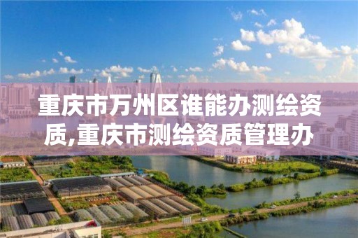 重庆市万州区谁能办测绘资质,重庆市测绘资质管理办法