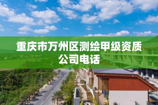 重庆市万州区测绘甲级资质公司电话