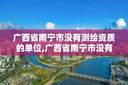 广西省南宁市没有测绘资质的单位,广西省南宁市没有测绘资质的单位有哪些