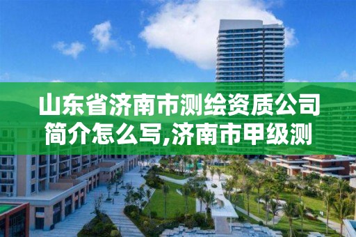 山东省济南市测绘资质公司简介怎么写,济南市甲级测绘资质单位。