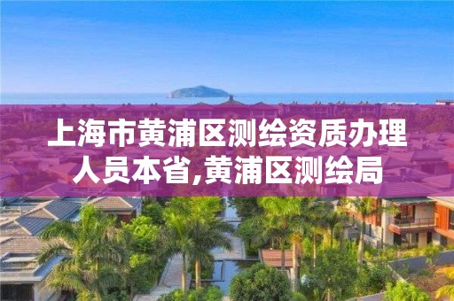 上海市黄浦区测绘资质办理人员本省,黄浦区测绘局