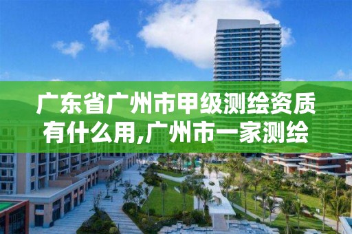 广东省广州市甲级测绘资质有什么用,广州市一家测绘资质单位。