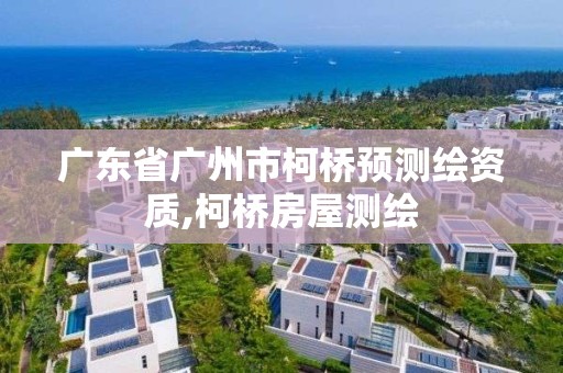 广东省广州市柯桥预测绘资质,柯桥房屋测绘