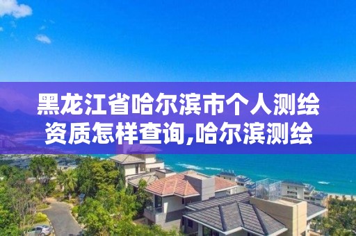 黑龙江省哈尔滨市个人测绘资质怎样查询,哈尔滨测绘局在哪