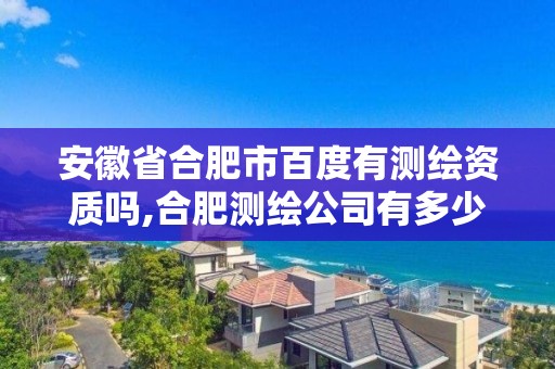 安徽省合肥市百度有测绘资质吗,合肥测绘公司有多少家