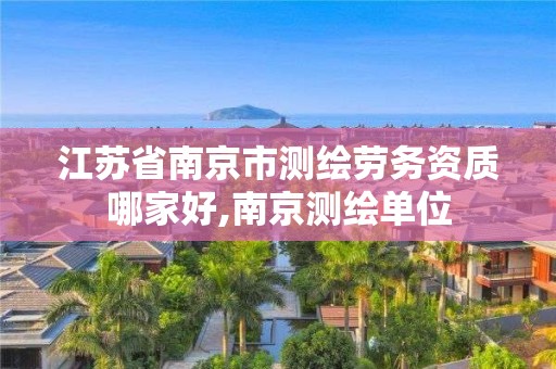 江苏省南京市测绘劳务资质哪家好,南京测绘单位