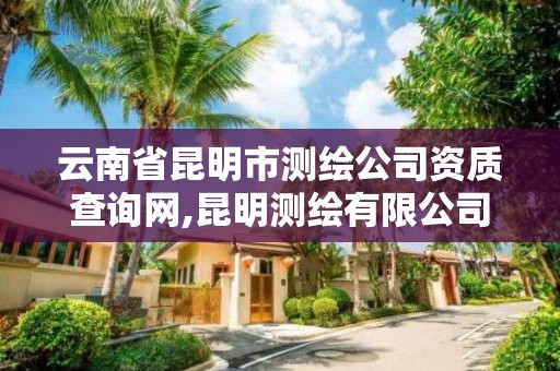 云南省昆明市测绘公司资质查询网,昆明测绘有限公司