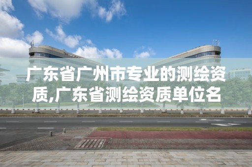 广东省广州市专业的测绘资质,广东省测绘资质单位名单