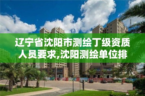 辽宁省沈阳市测绘丁级资质人员要求,沈阳测绘单位排名