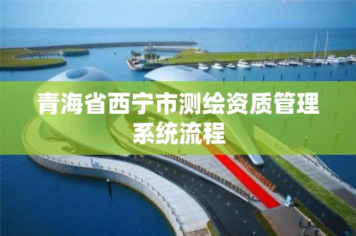 青海省西宁市测绘资质管理系统流程