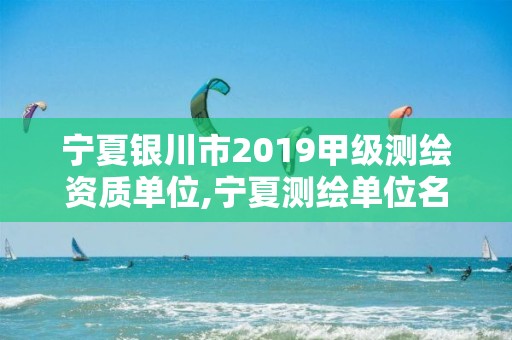 宁夏银川市2019甲级测绘资质单位,宁夏测绘单位名录