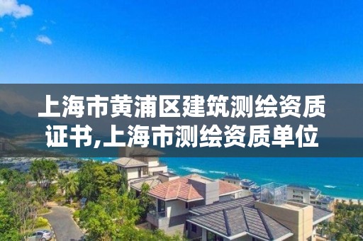 上海市黄浦区建筑测绘资质证书,上海市测绘资质单位名单。