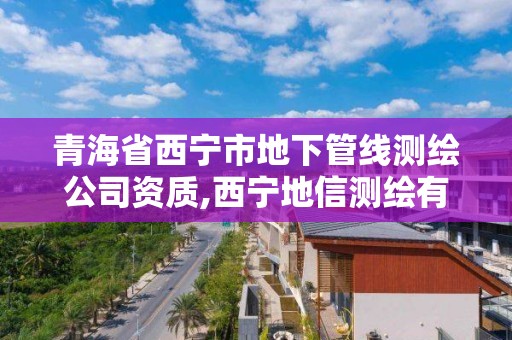 青海省西宁市地下管线测绘公司资质,西宁地信测绘有限公司