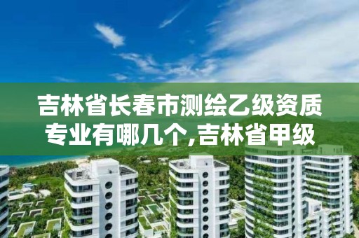 吉林省长春市测绘乙级资质专业有哪几个,吉林省甲级测绘资质单位。