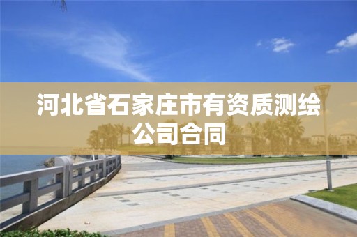 河北省石家庄市有资质测绘公司合同