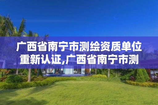 广西省南宁市测绘资质单位重新认证,广西省南宁市测绘资质单位重新认证了吗