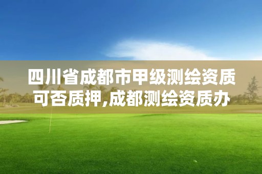 四川省成都市甲级测绘资质可否质押,成都测绘资质办理