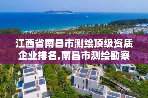 江西省南昌市测绘顶级资质企业排名,南昌市测绘勘察研究院有限公司