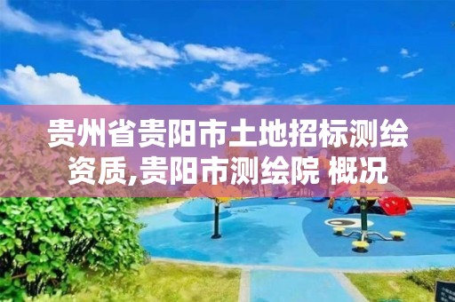 贵州省贵阳市土地招标测绘资质,贵阳市测绘院 概况