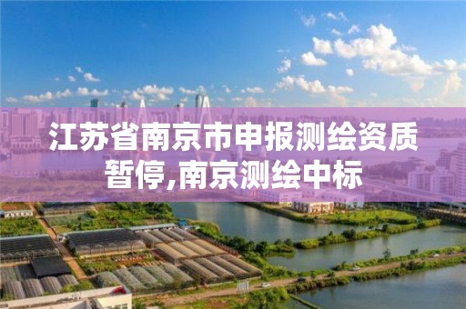 江苏省南京市申报测绘资质暂停,南京测绘中标