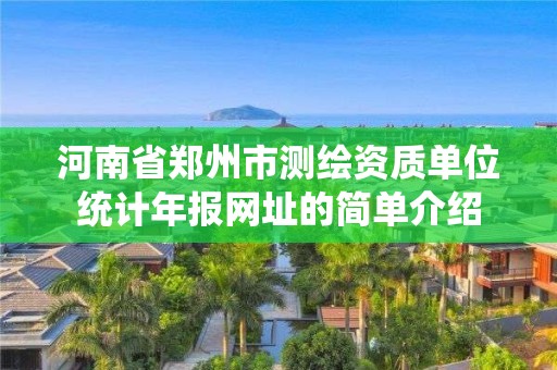 河南省郑州市测绘资质单位统计年报网址的简单介绍