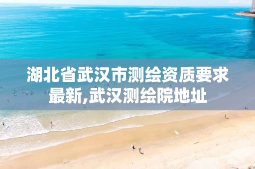 湖北省武汉市测绘资质要求最新,武汉测绘院地址